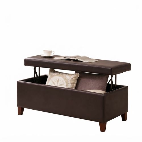 Homebeez 42-inch Lift-Top Storage Ottoman Bench
