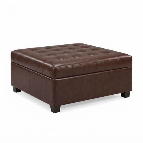 Homebeez 40-inch Faux Leather End-of-Bed Bench